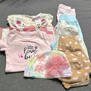 Various brands babygirl 3month old lot.